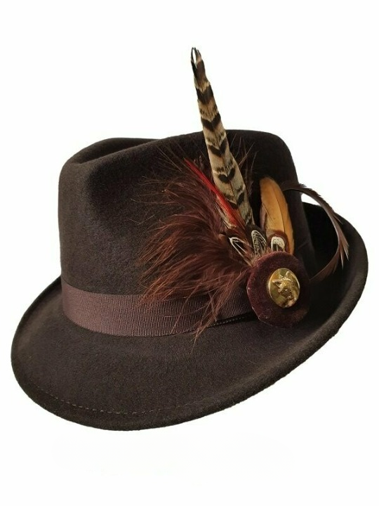 Brown Wool Lead Rein/In Hand Showing Hat