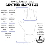 Junior Brown Genuine Leather Gloves